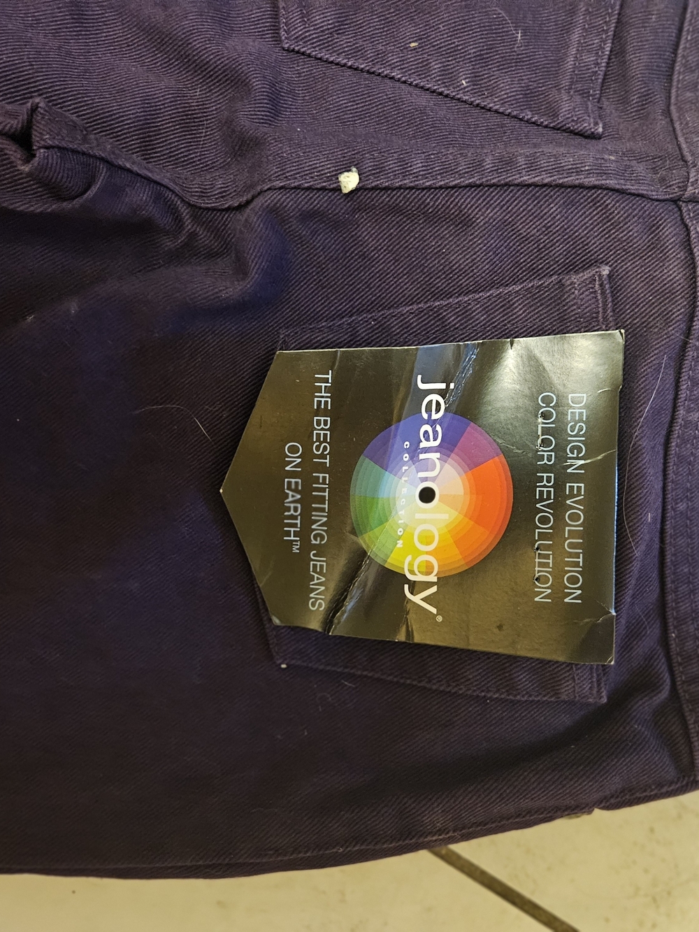 Nordstrom Jeanology Slim Jeans in Deep Purple